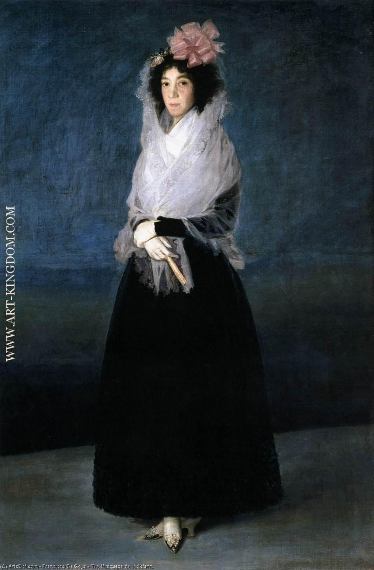 Wikioo.org - The Encyclopedia of Fine Arts - Painting, Artwork by Francisco De Goya - The Marquesa de la Solana