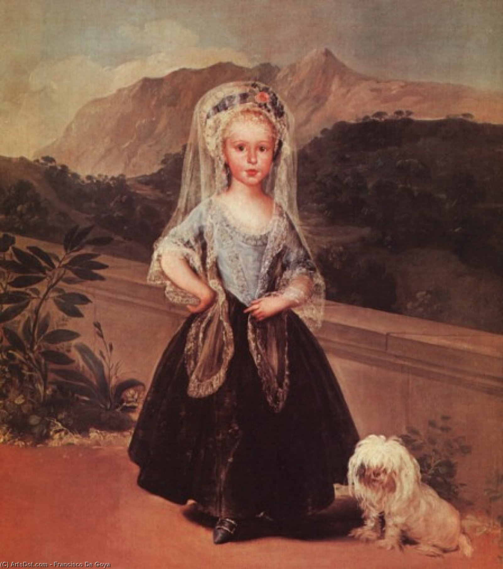 WikiOO.org - Encyclopedia of Fine Arts - Maleri, Artwork Francisco De Goya - Portait of Maria Teresa de Borbon y Vallabriga