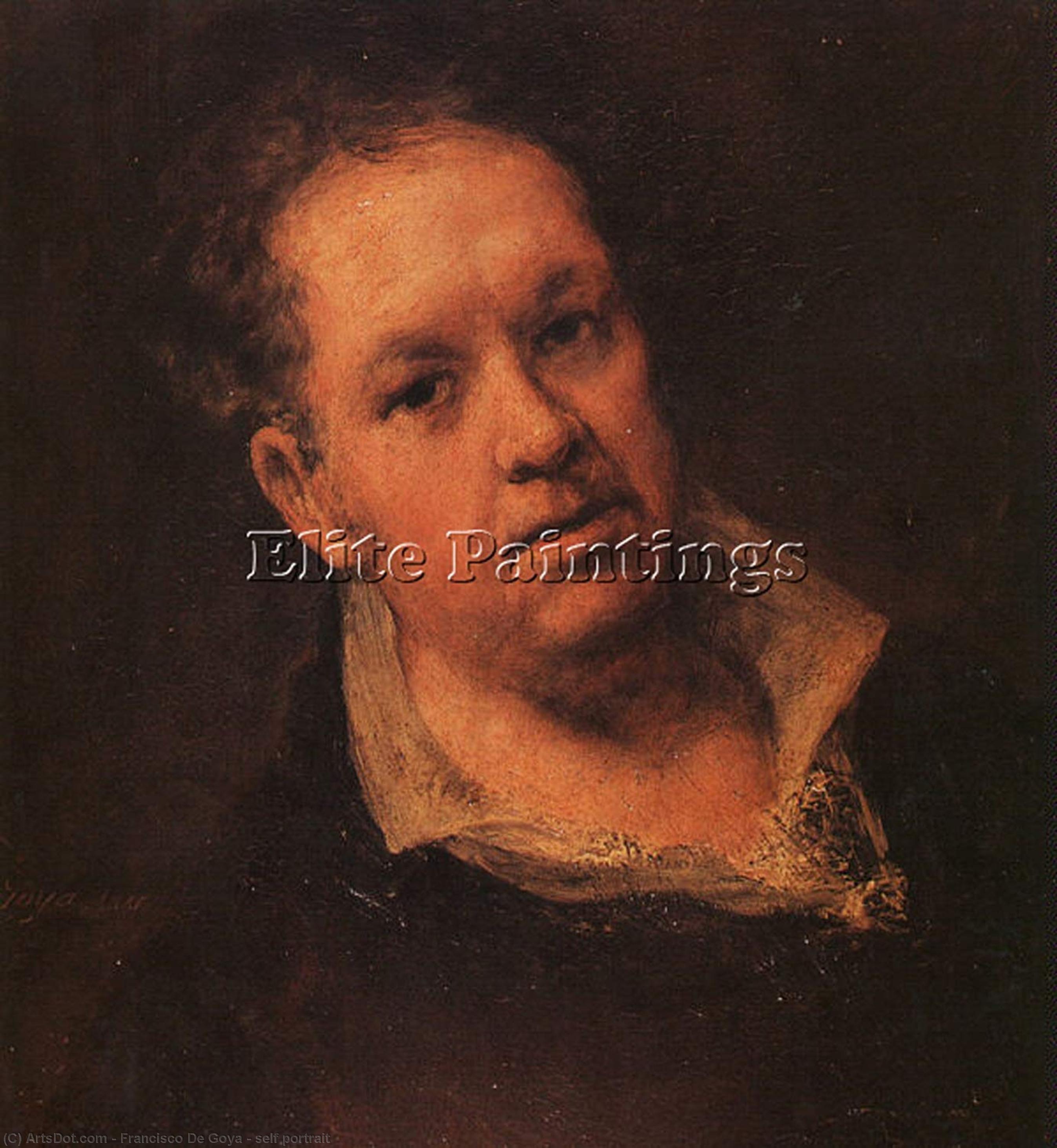 WikiOO.org - Encyclopedia of Fine Arts - Maleri, Artwork Francisco De Goya - self portrait