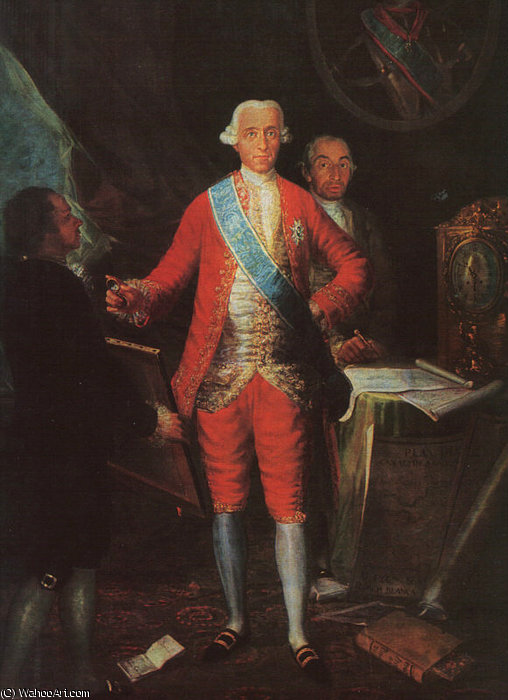 WikiOO.org - Енциклопедия за изящни изкуства - Живопис, Произведения на изкуството Francisco De Goya - The Count of Floridablanca