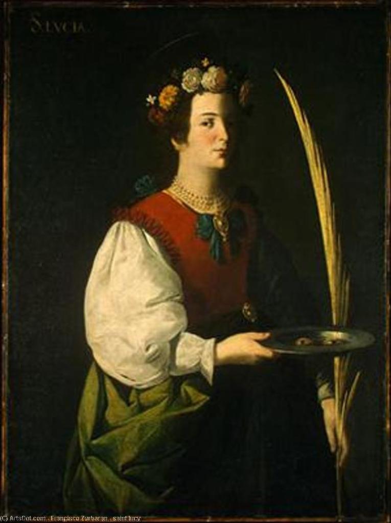 Wikioo.org - The Encyclopedia of Fine Arts - Painting, Artwork by Francisco Zurbaran - saint lucy