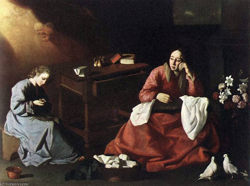 Wikioo.org - The Encyclopedia of Fine Arts - Painting, Artwork by Francisco Zurbaran - The House of Nazareth