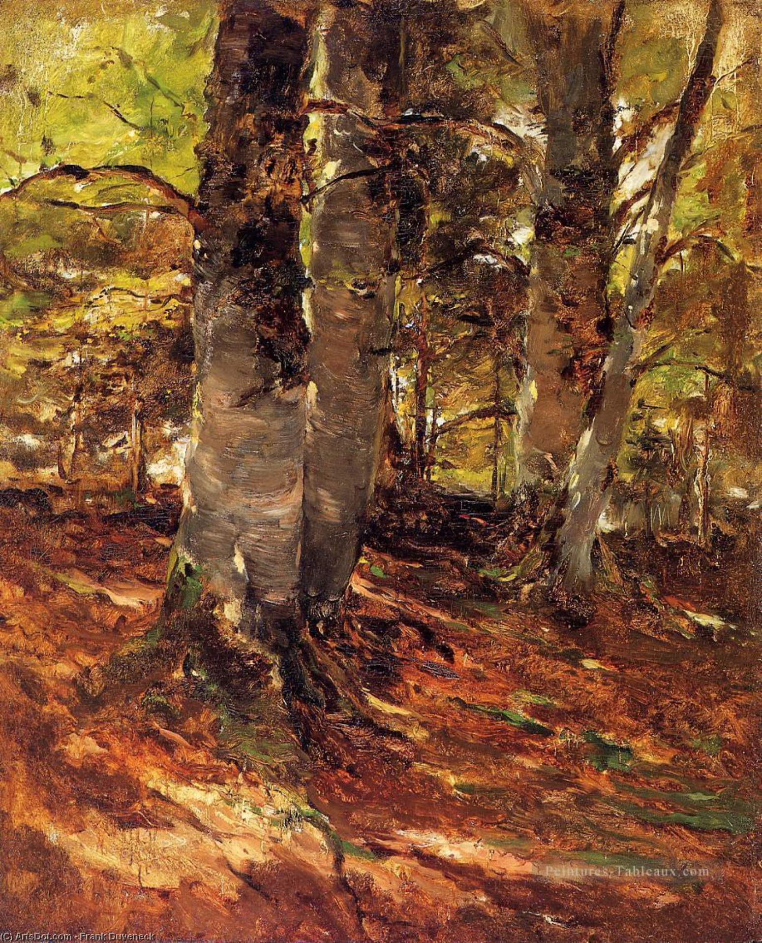 Wikioo.org - The Encyclopedia of Fine Arts - Painting, Artwork by Frank Duveneck - Beachwoods at Polling