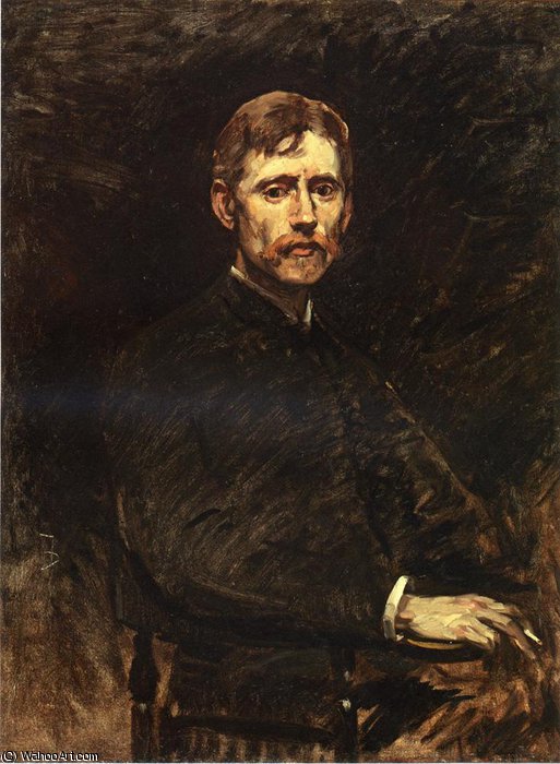 WikiOO.org - Encyclopedia of Fine Arts - Maľba, Artwork Frank Duveneck - Portrait of Emil Carlson