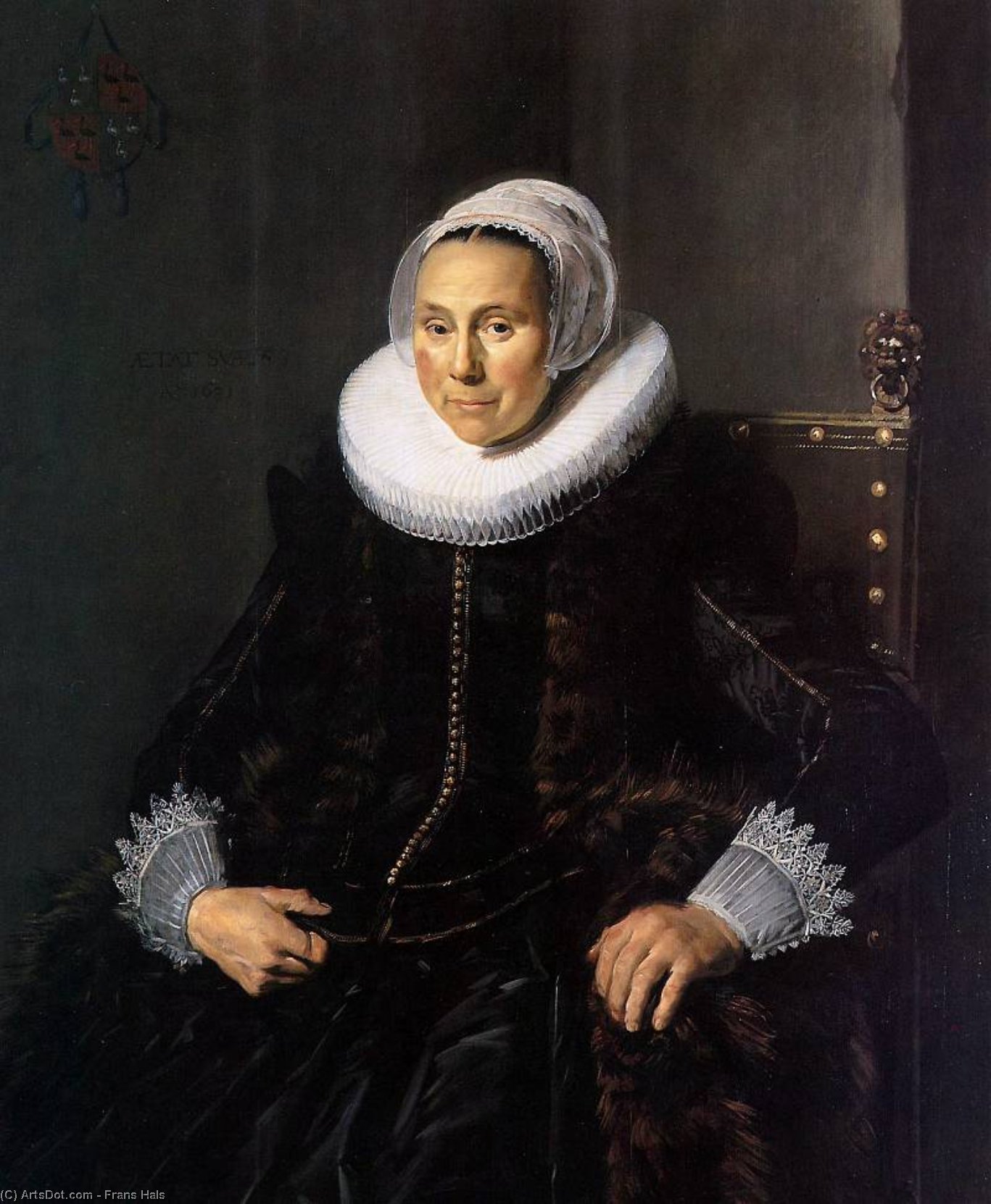 Wikioo.org - The Encyclopedia of Fine Arts - Painting, Artwork by Frans Hals - cornelia claesdr vooght sun