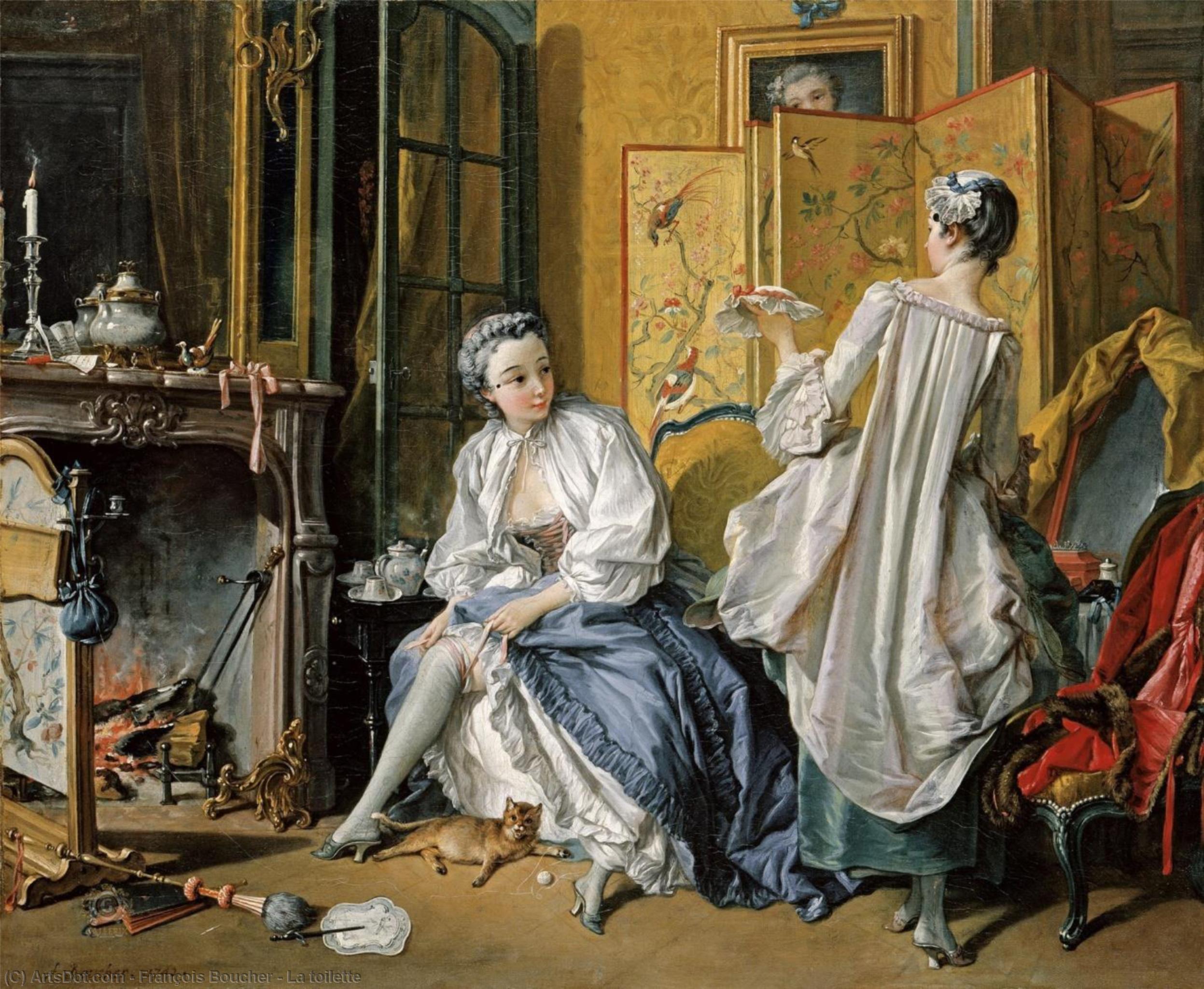 Wikioo.org - The Encyclopedia of Fine Arts - Painting, Artwork by François Boucher - La toilette