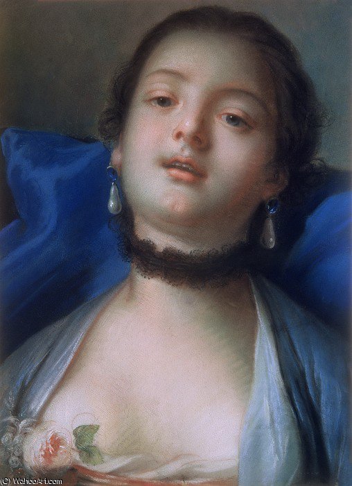 Wikioo.org - The Encyclopedia of Fine Arts - Painting, Artwork by François Boucher - Portrait of a Woman