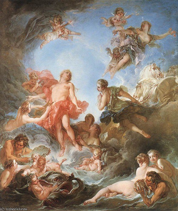 WikiOO.org - Εγκυκλοπαίδεια Καλών Τεχνών - Ζωγραφική, έργα τέχνης François Boucher - The Rising of the Sun