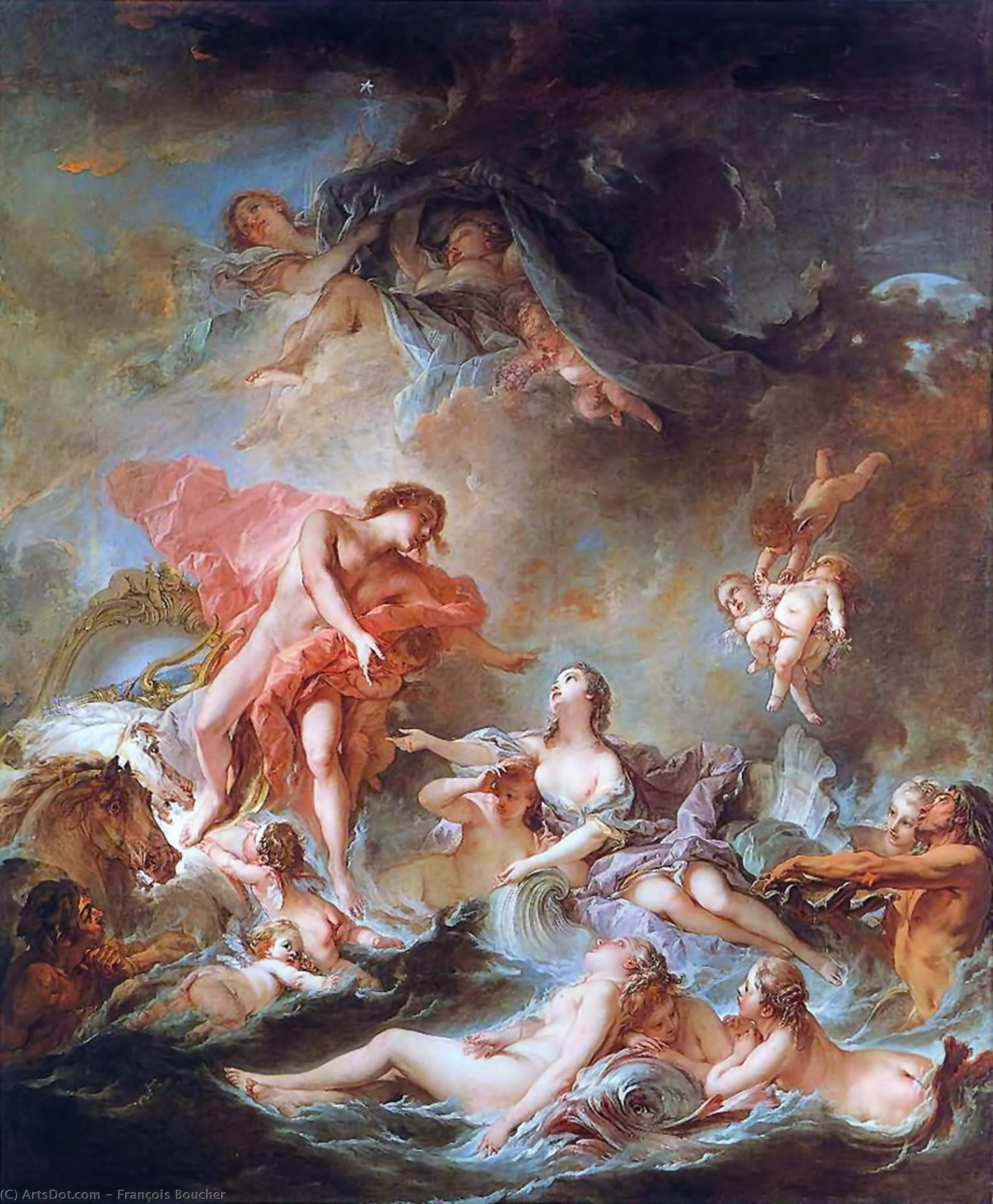 Wikioo.org - The Encyclopedia of Fine Arts - Painting, Artwork by François Boucher - The Setting of the Sun