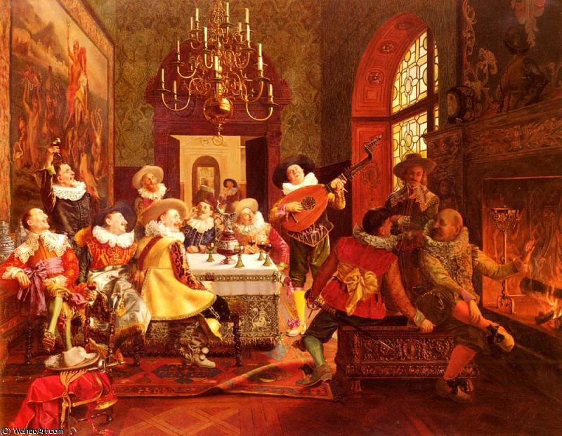 Wikioo.org - Bách khoa toàn thư về mỹ thuật - Vẽ tranh, Tác phẩm nghệ thuật François Brunery - a merry melody