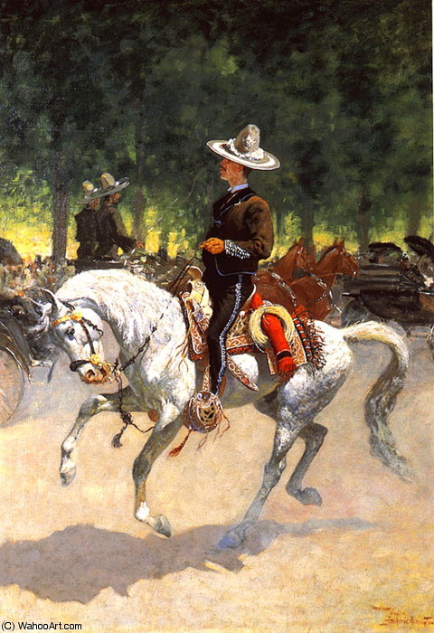 WikiOO.org - 백과 사전 - 회화, 삽화 Frederic Remington - gentleman rider