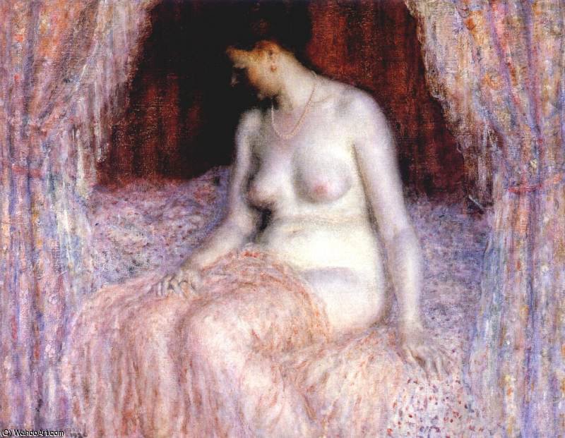 WikiOO.org - Εγκυκλοπαίδεια Καλών Τεχνών - Ζωγραφική, έργα τέχνης Frederick Carl Frieseke - seated nude