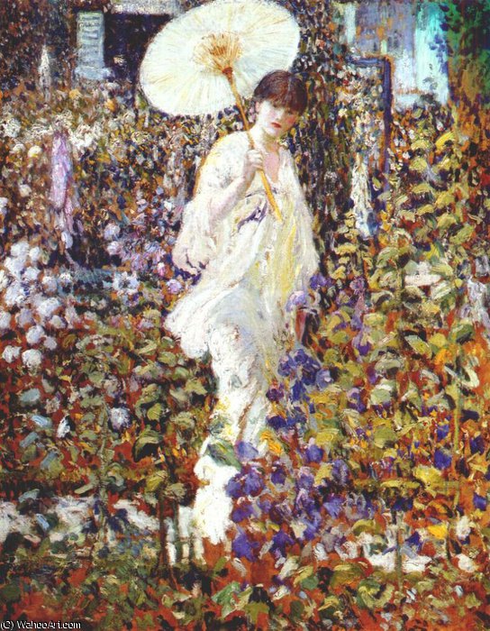 Wikioo.org - The Encyclopedia of Fine Arts - Painting, Artwork by Frederick Carl Frieseke - wind and sun