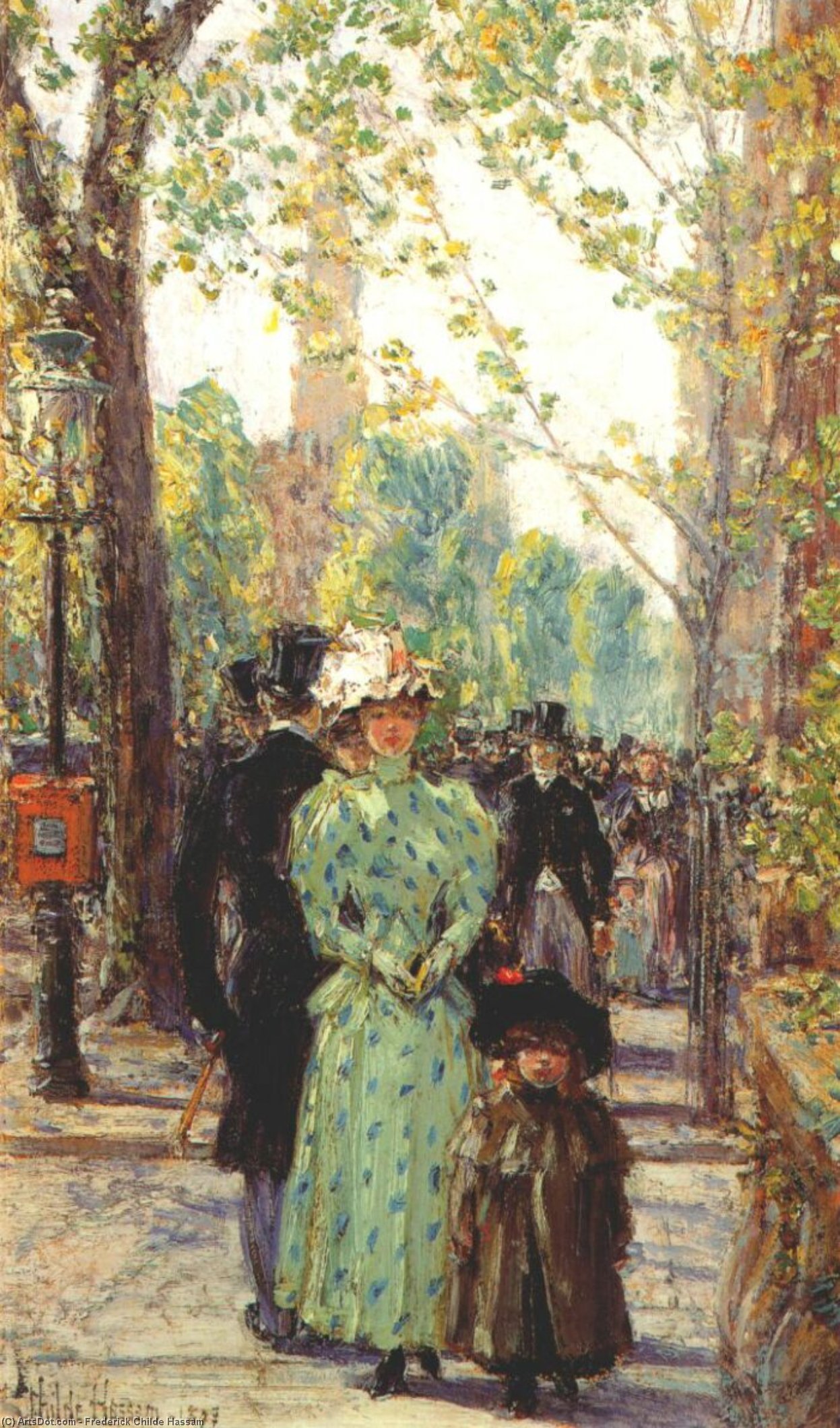Wikioo.org - The Encyclopedia of Fine Arts - Painting, Artwork by Frederick Childe Hassam - sunday morning