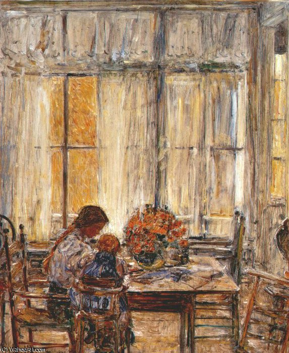 Wikioo.org - The Encyclopedia of Fine Arts - Painting, Artwork by Frederick Childe Hassam - the children