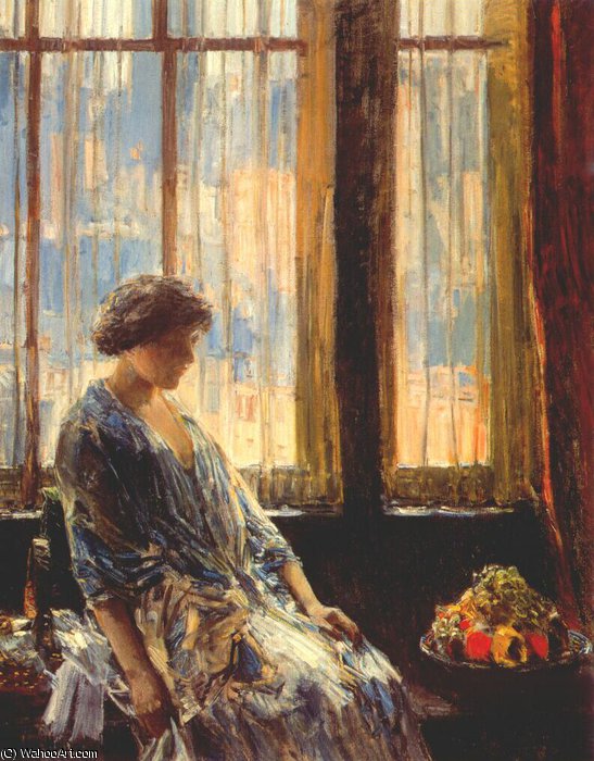 Wikioo.org – L'Enciclopedia delle Belle Arti - Pittura, Opere di Frederick Childe Hassam - la nuova finestra York