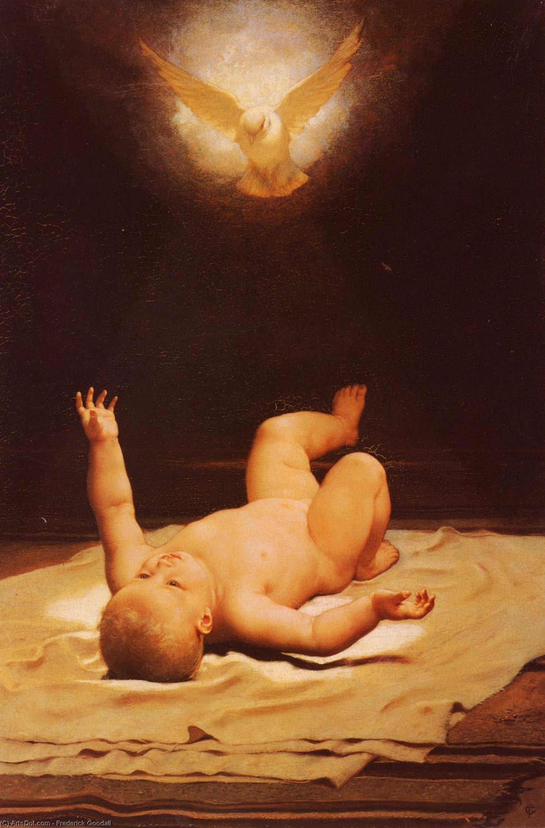 Wikioo.org – L'Encyclopédie des Beaux Arts - Peinture, Oeuvre de Frederick Goodall - déjà il  a connu  dieu  que  son  père