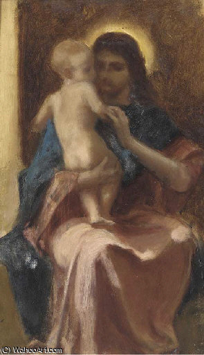 Wikioo.org – L'Enciclopedia delle Belle Arti - Pittura, Opere di Frederick Goodall - Di tale il Regno dei Cieli uno studio