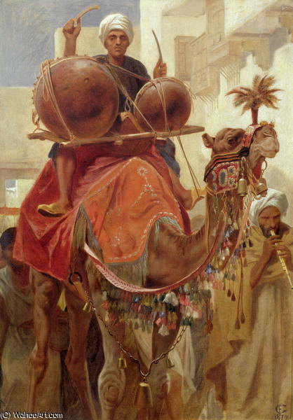 WikiOO.org - Encyclopedia of Fine Arts - Maalaus, taideteos Frederick Goodall - the marriage procession