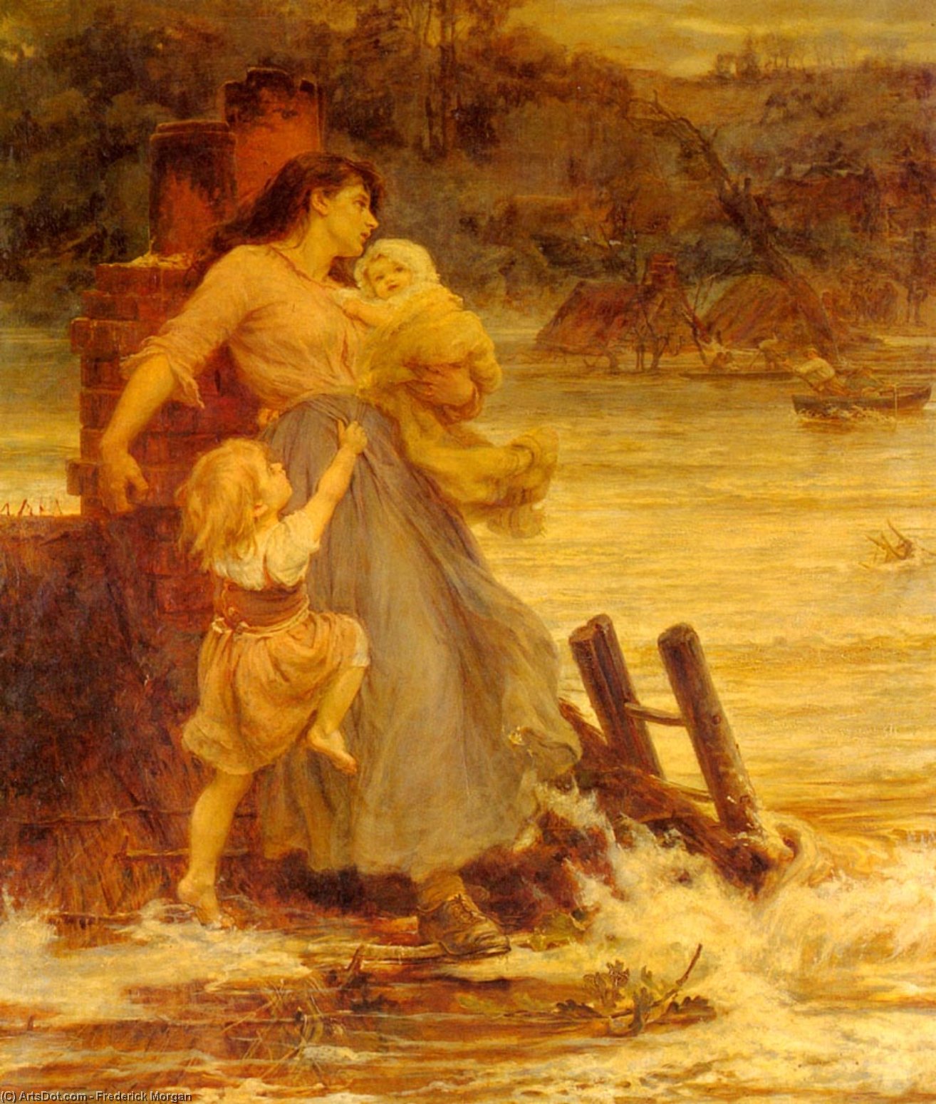 Wikioo.org - The Encyclopedia of Fine Arts - Painting, Artwork by Frederick Morgan - a flood