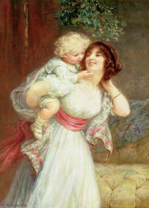 Wikioo.org - The Encyclopedia of Fine Arts - Painting, Artwork by Frederick Morgan - mothers darling