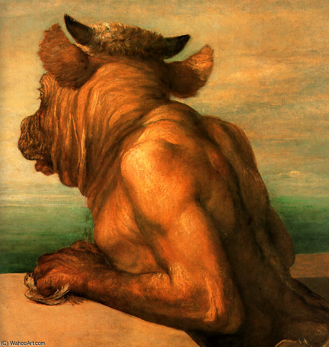 Wikioo.org - The Encyclopedia of Fine Arts - Painting, Artwork by Frederick Waters (William) Watts - minotaur