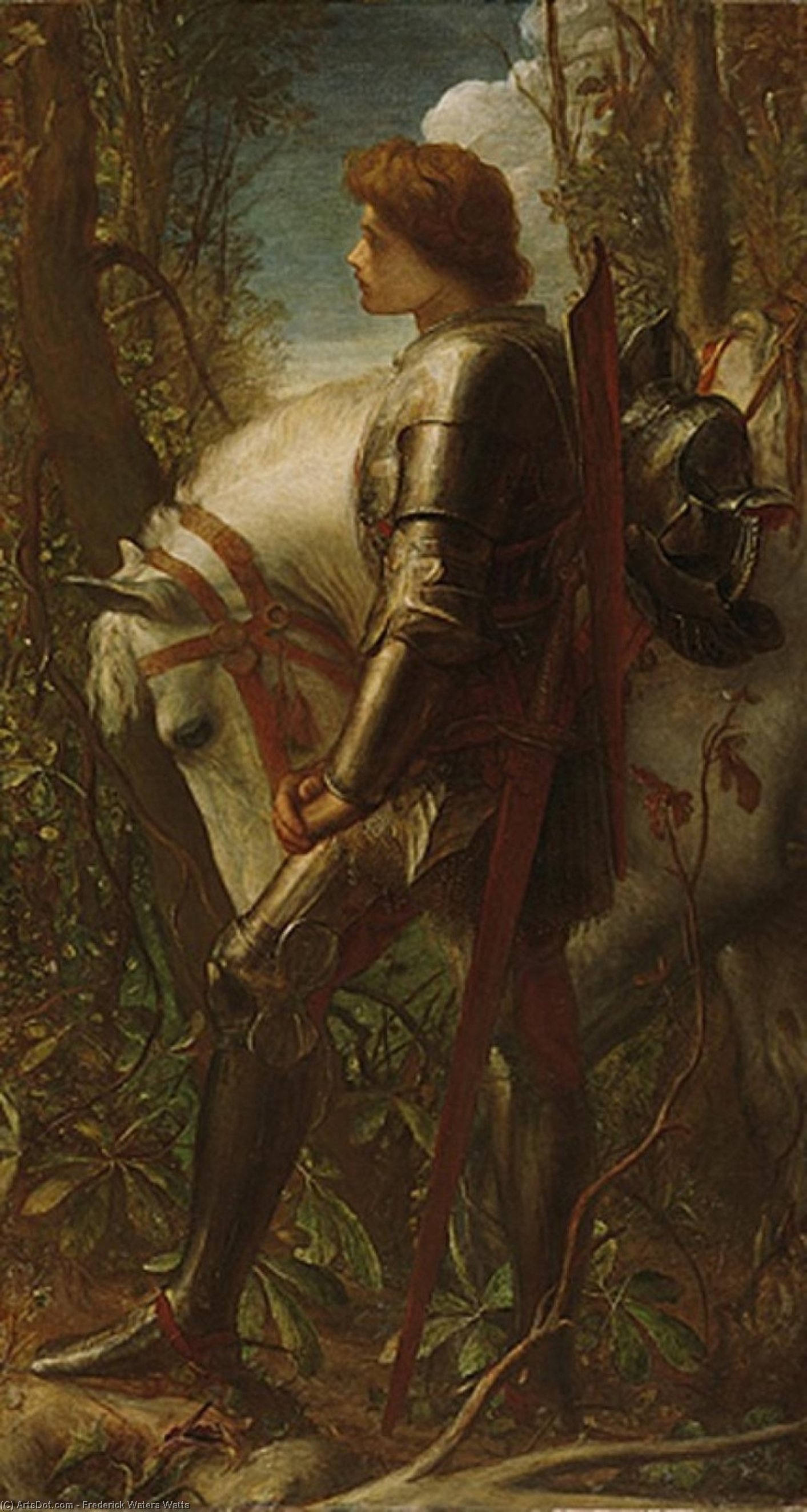 Wikioo.org – L'Enciclopedia delle Belle Arti - Pittura, Opere di Frederick Waters (William) Watts - signore galahad