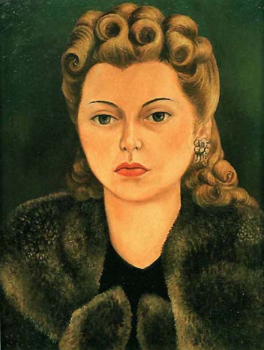 WikiOO.org - Enciclopédia das Belas Artes - Pintura, Arte por Frida Kahlo - Retrato de la Senora Natasha Gelman