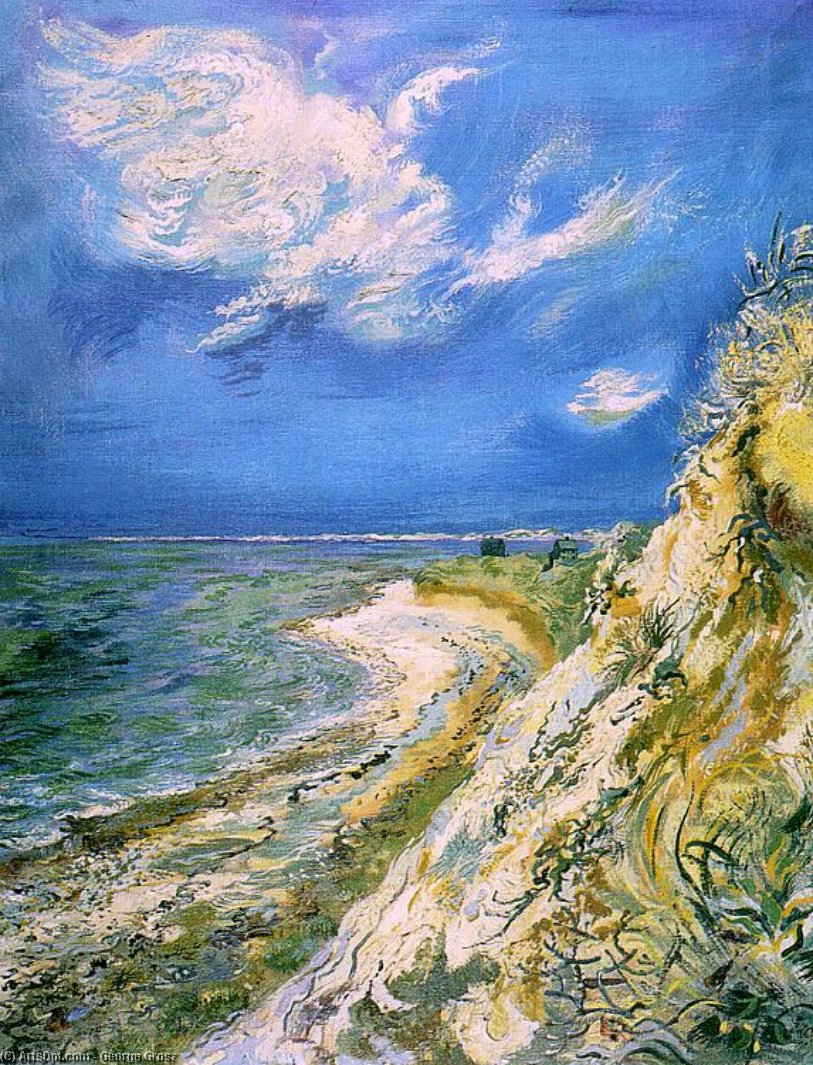WikiOO.org - Enciklopedija likovnih umjetnosti - Slikarstvo, umjetnička djela George Grosz - High Dunes - oil on canvas -
