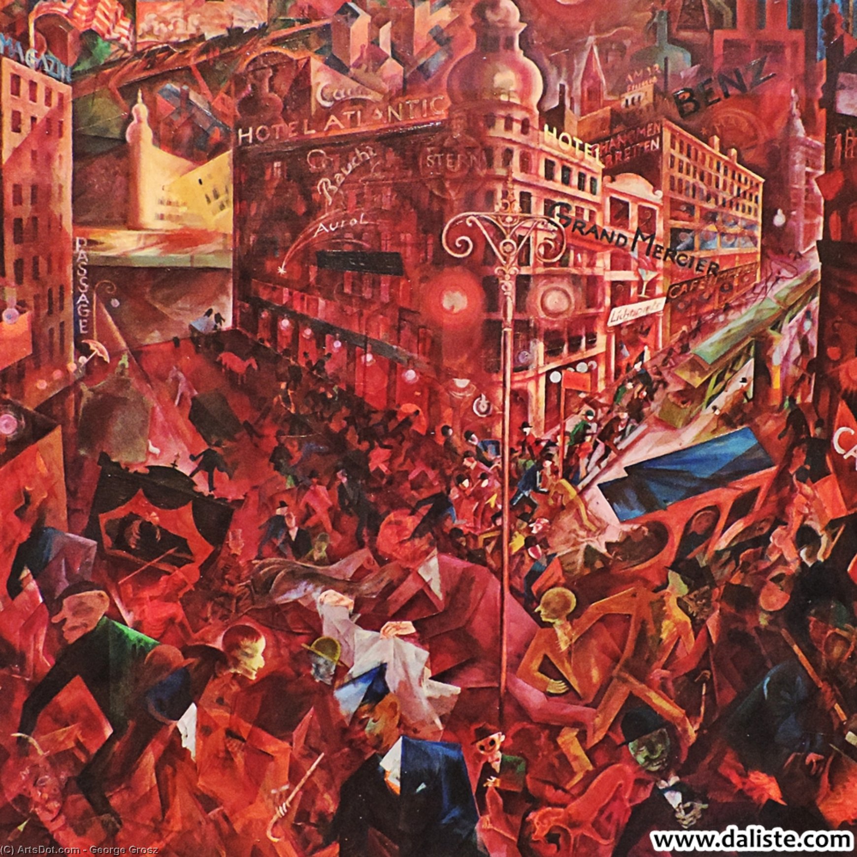 WikiOO.org - Енциклопедия за изящни изкуства - Живопис, Произведения на изкуството George Grosz - metropolis
