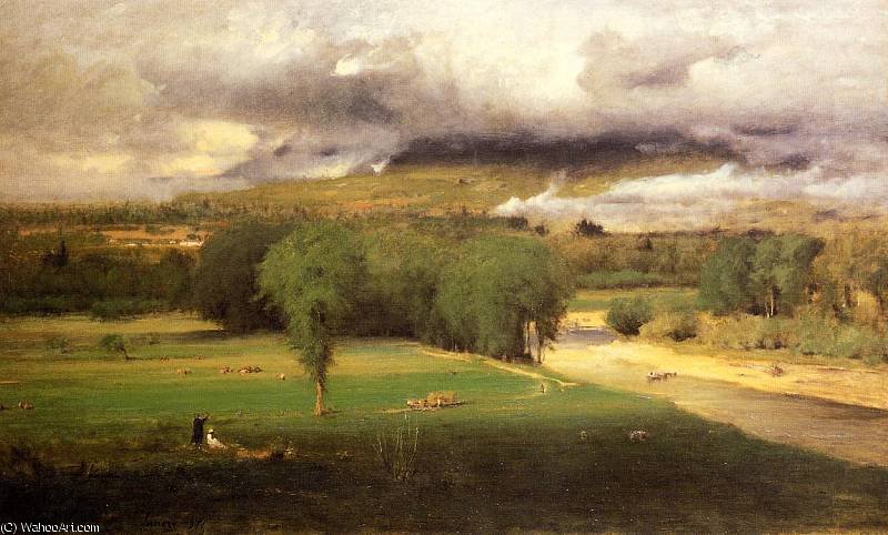 WikiOO.org - Güzel Sanatlar Ansiklopedisi - Resim, Resimler George Inness - sacco ford conway meadows