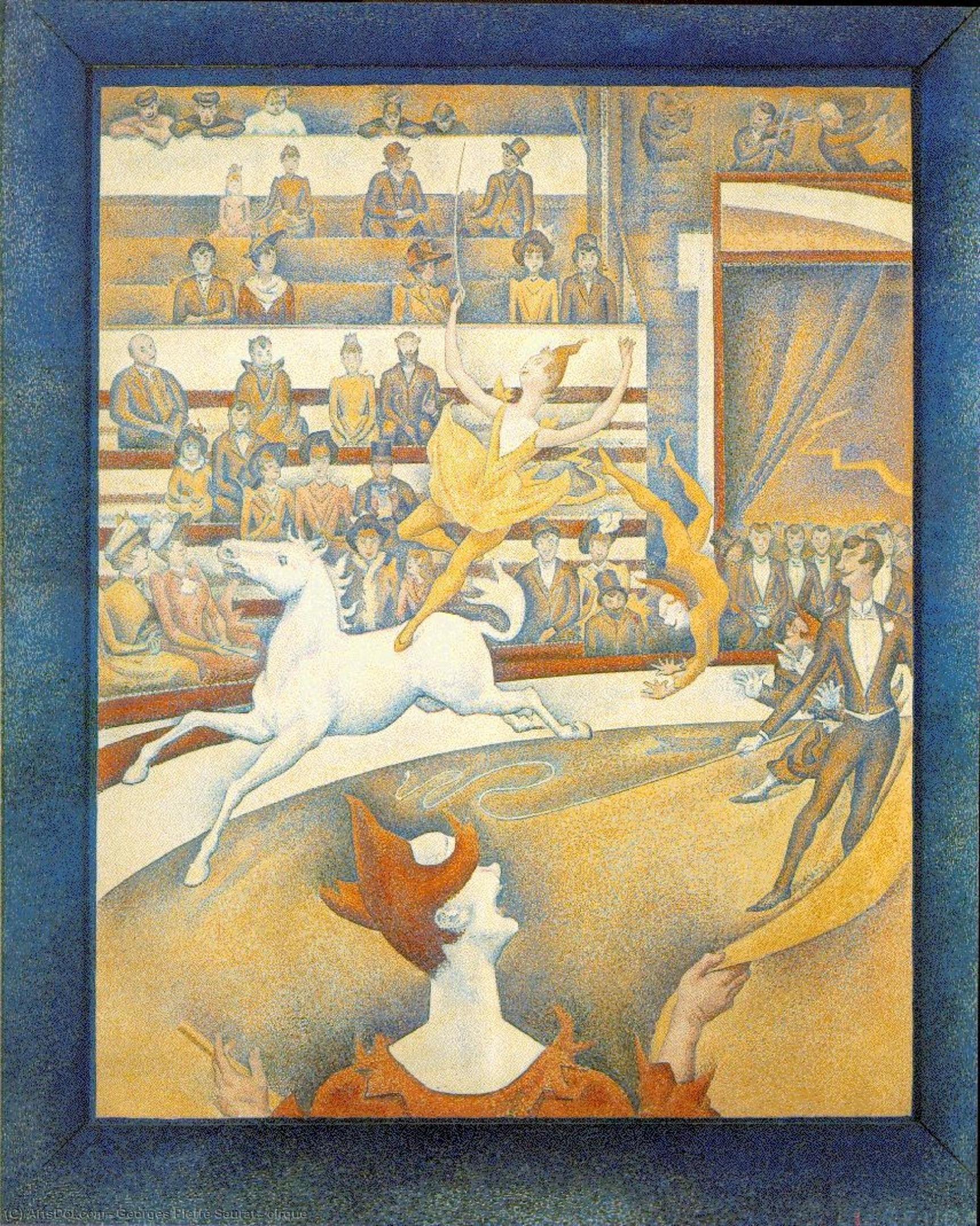 WikiOO.org - Enciclopédia das Belas Artes - Pintura, Arte por Georges Pierre Seurat - cirque