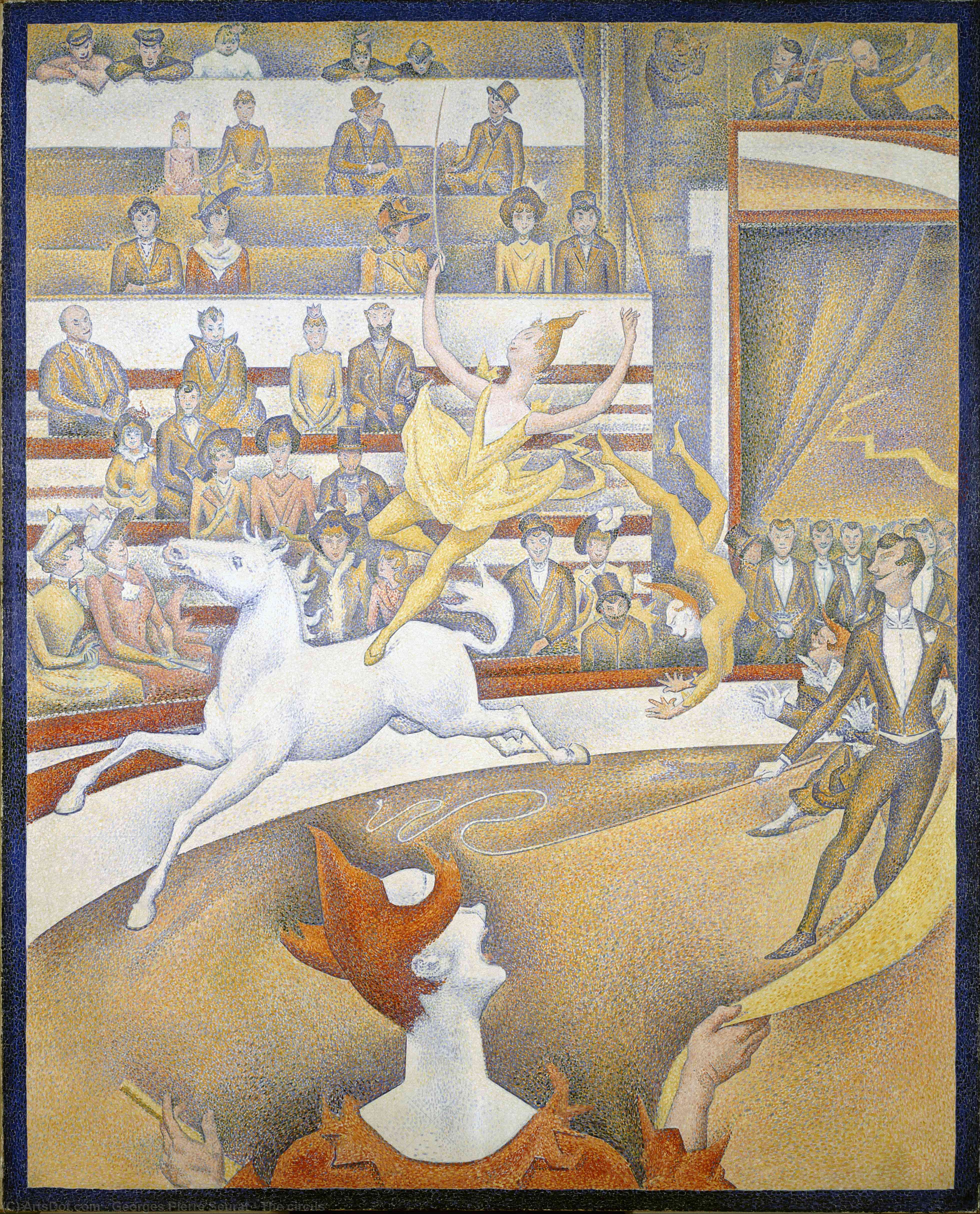 Wikioo.org - สารานุกรมวิจิตรศิลป์ - จิตรกรรม Georges Pierre Seurat - The circus