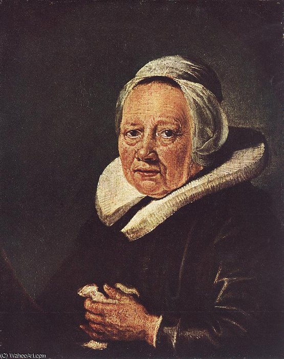 Wikioo.org - The Encyclopedia of Fine Arts - Painting, Artwork by Gerrit (Gérard) Dou - Portrait of an Old Woman