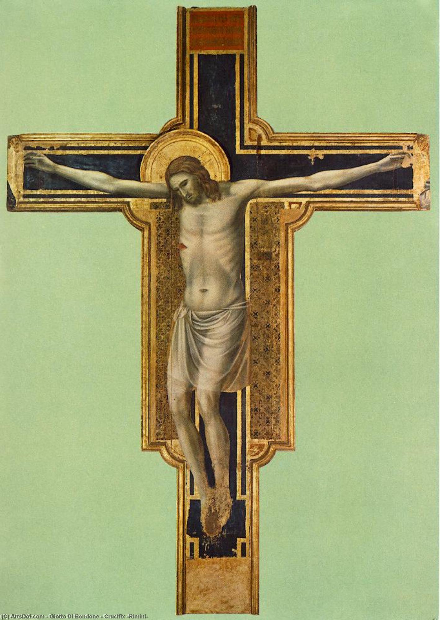 WikiOO.org - دایره المعارف هنرهای زیبا - نقاشی، آثار هنری Giotto Di Bondone - Crucifix (Rimini)