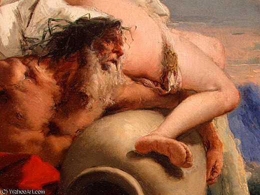 Wikioo.org - สารานุกรมวิจิตรศิลป์ - จิตรกรรม Giovanni Battista Tiepolo - apollo pursuing daphne
