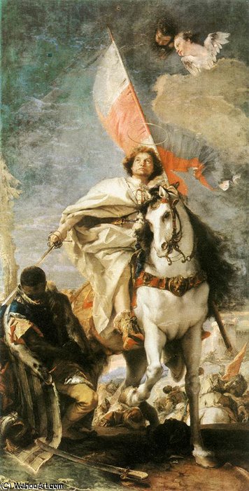 Wikioo.org - สารานุกรมวิจิตรศิลป์ - จิตรกรรม Giovanni Battista Tiepolo - St James the Greater Conquering the Moors