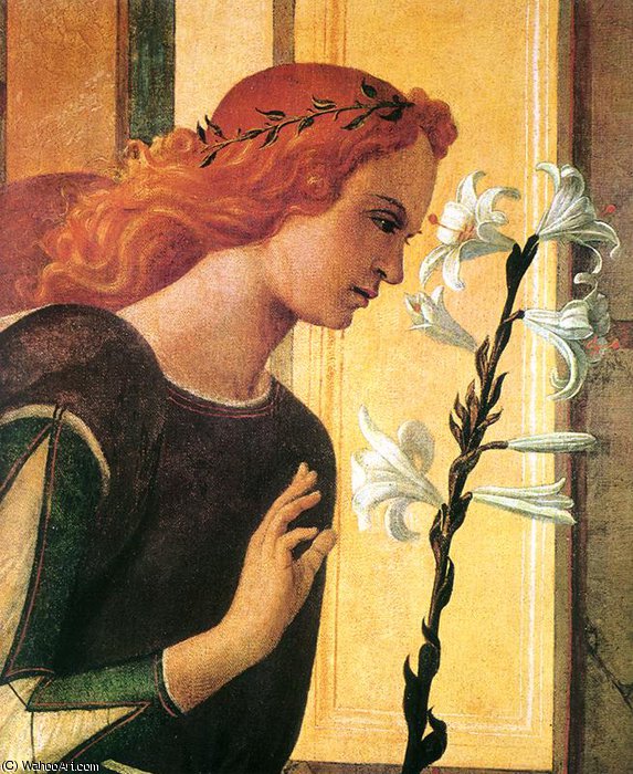 WikiOO.org - Encyclopedia of Fine Arts - Lukisan, Artwork Giovanni Bellini - Angel announcing