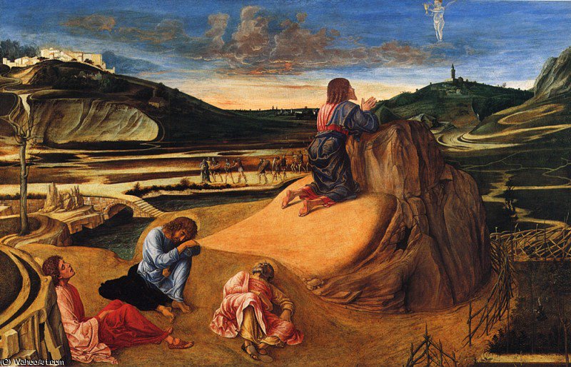 WikiOO.org - Encyclopedia of Fine Arts - Malba, Artwork Giovanni Bellini - The agony in the garden