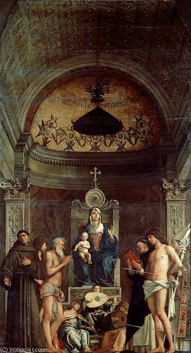 Wikioo.org – La Enciclopedia de las Bellas Artes - Pintura, Obras de arte de Giovanni Bellini - San retablo Giobbe