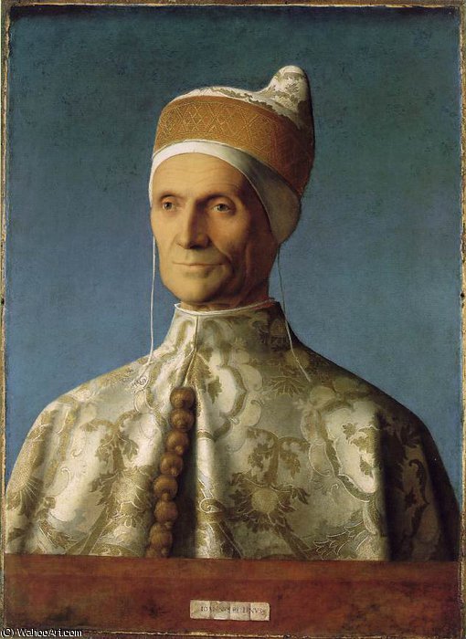 Wikioo.org - The Encyclopedia of Fine Arts - Painting, Artwork by Giovanni Bellini - the doge leonardo loredan
