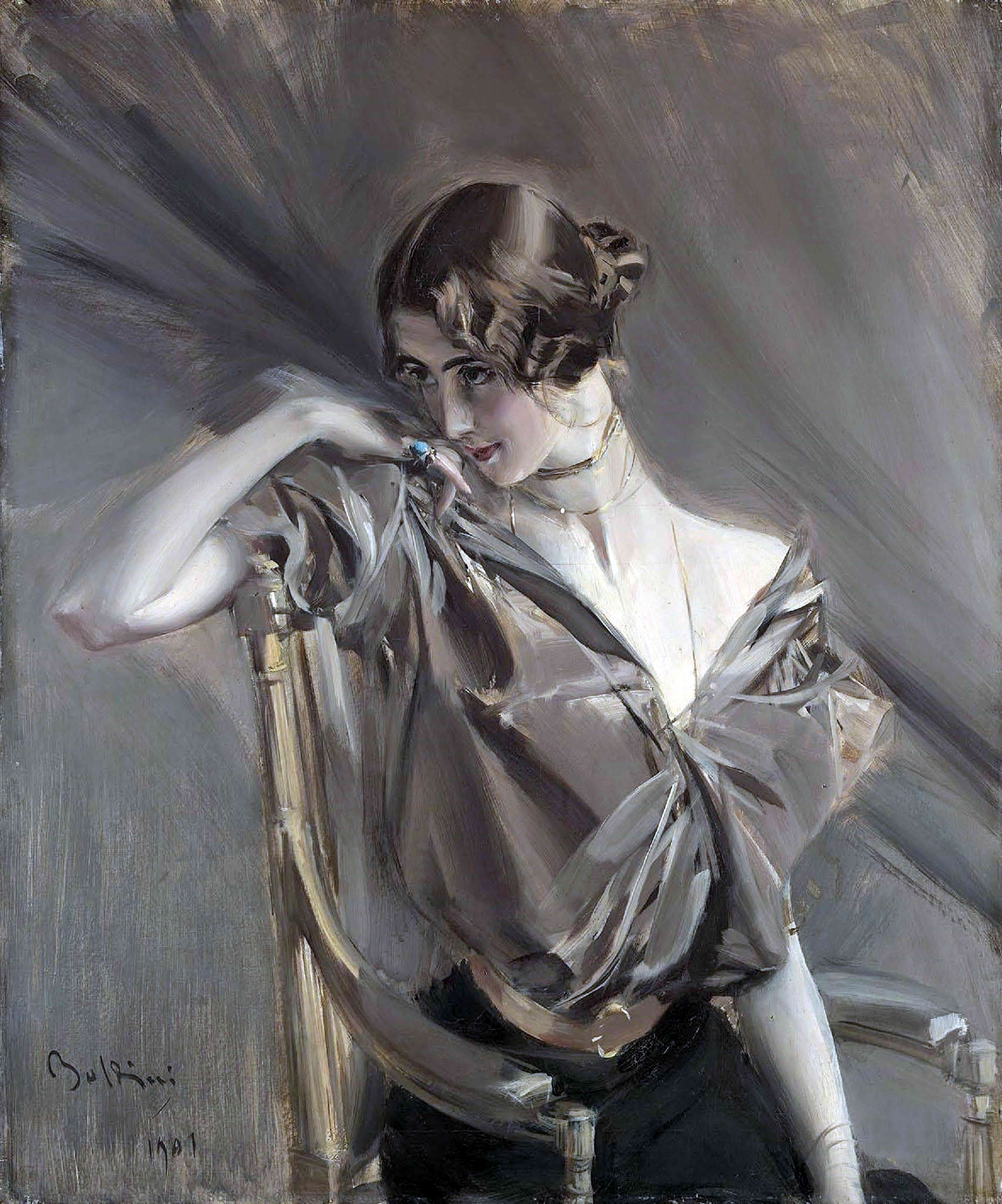 Wikioo.org - The Encyclopedia of Fine Arts - Painting, Artwork by Giovanni Boldini - Cleo de Merode