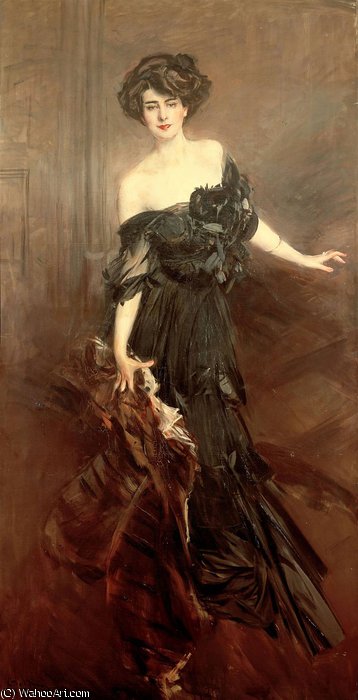 Wikioo.org – L'Encyclopédie des Beaux Arts - Peinture, Oeuvre de Giovanni Boldini - Mademoiselle de Nemidoff