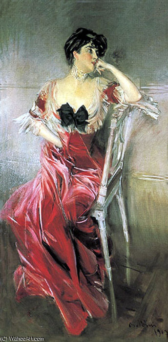 Wikioo.org - The Encyclopedia of Fine Arts - Painting, Artwork by Giovanni Boldini - miss bell