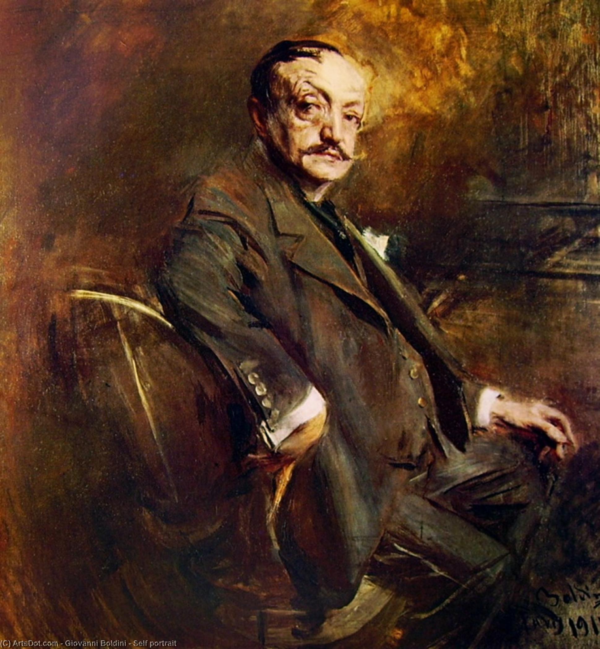 Wikioo.org - The Encyclopedia of Fine Arts - Painting, Artwork by Giovanni Boldini - Self portrait
