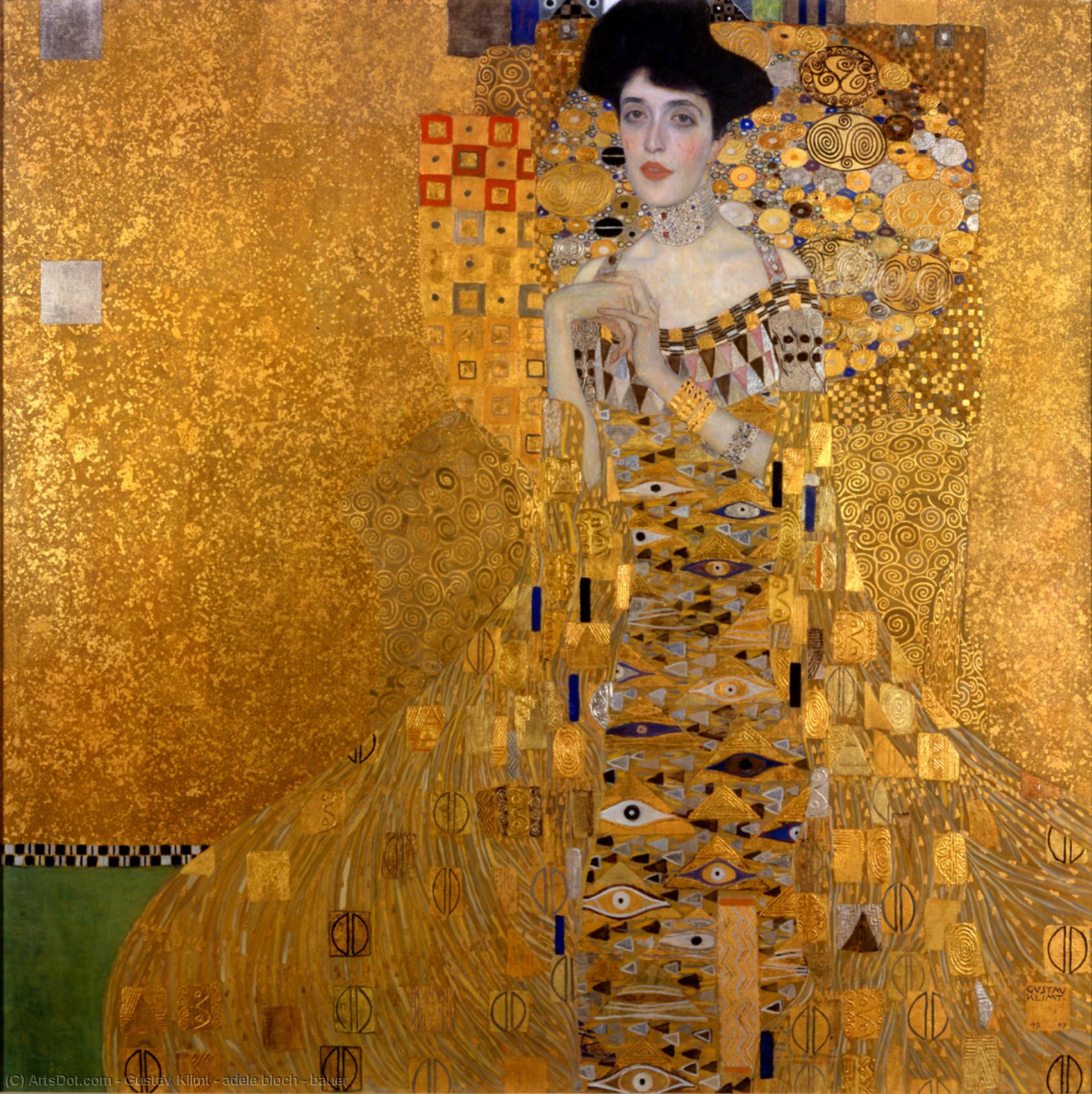 Wikioo.org - The Encyclopedia of Fine Arts - Painting, Artwork by Gustav Klimt - adele bloch - bauer
