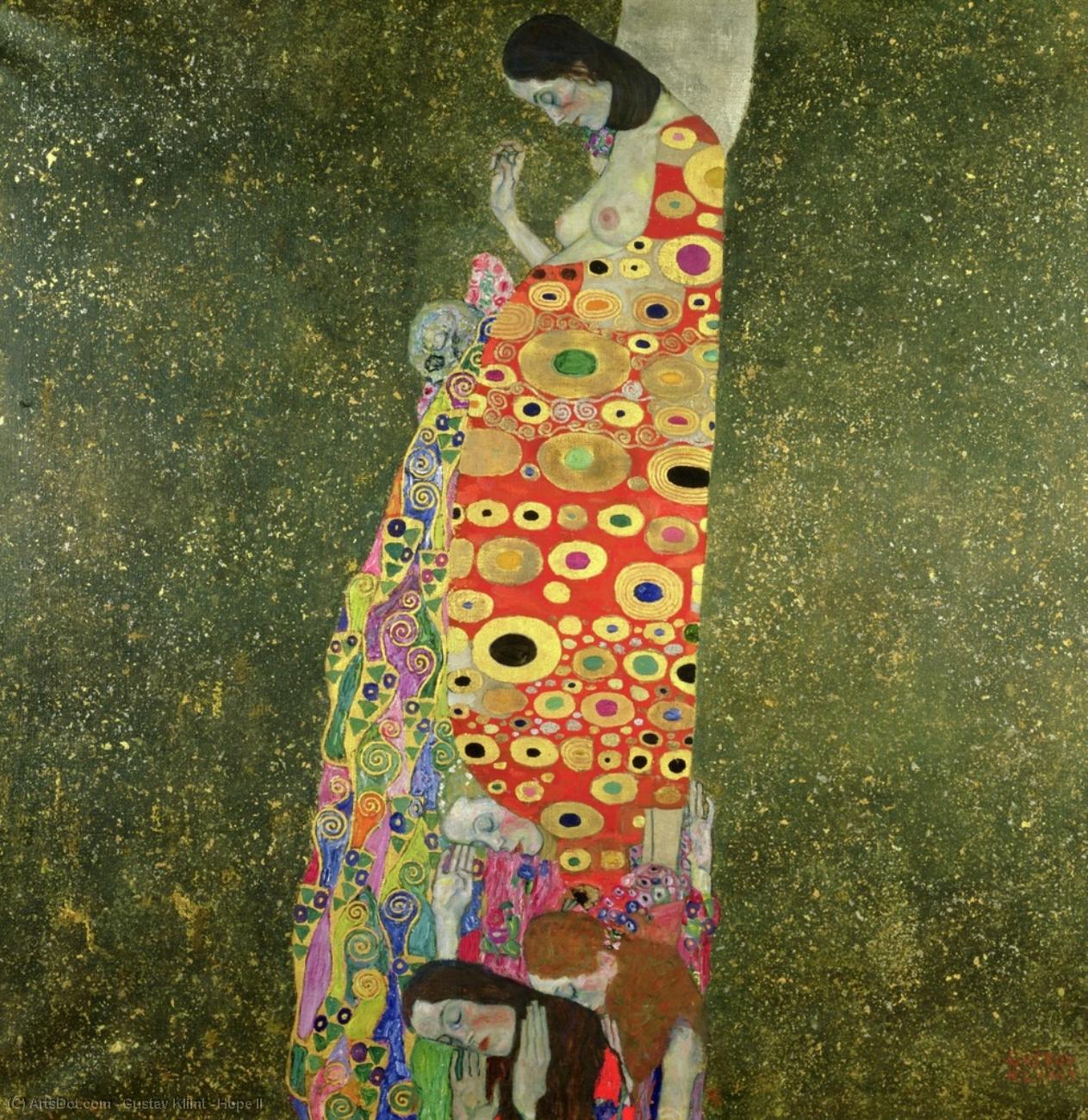 WikiOO.org - 백과 사전 - 회화, 삽화 Gustav Klimt - Hope II