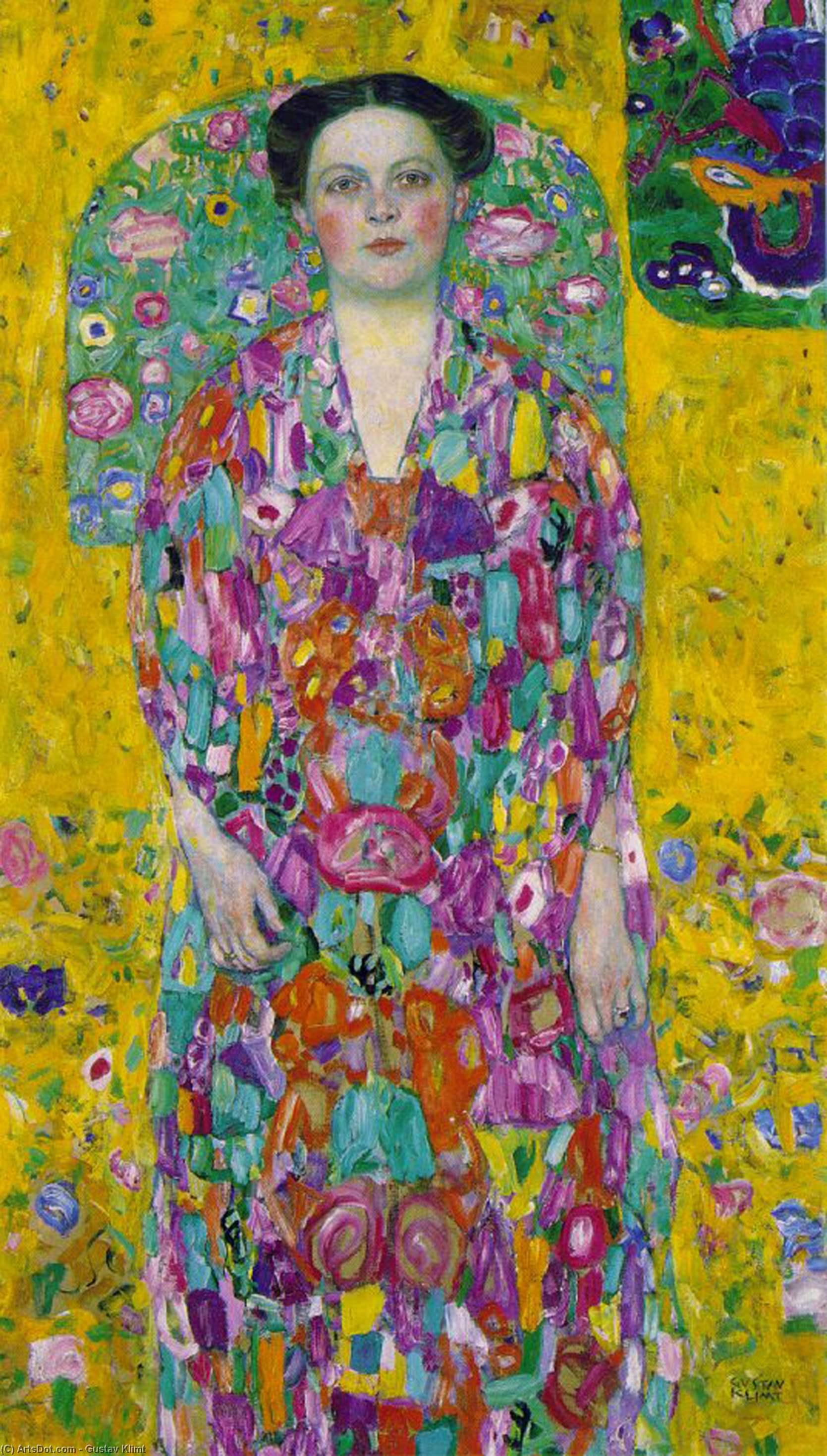 WikiOO.org - Энциклопедия изобразительного искусства - Живопись, Картины  Gustav Klimt - портрет евгении примавези