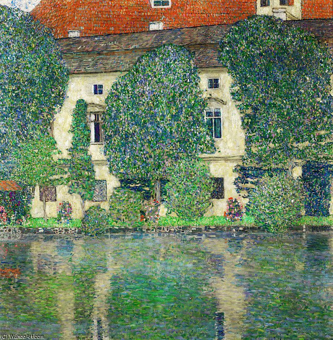 Wikioo.org - The Encyclopedia of Fine Arts - Painting, Artwork by Gustav Klimt - Schloss Kammer on the Attersee III