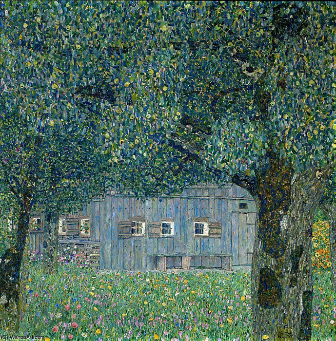 Wikioo.org - The Encyclopedia of Fine Arts - Painting, Artwork by Gustav Klimt - upper austrian farmhouse